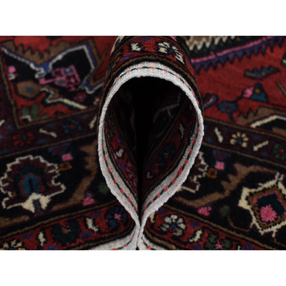 4'1"X6'9" Taupe Gray New Zoroastrian Serrib Hand Knotted 100% Wool Rug
