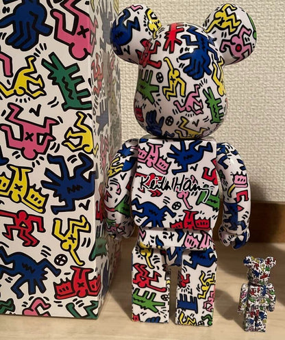 400% Bearbrick BE@RBRICK Keith Haring KEITHHARING 100%