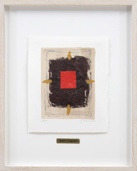 James Coignard (French) Original Collage Carborundum Print Pencil Signed Framed