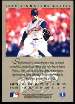 Series Trevor Hoffman 1996 Leaf Signature