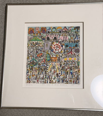JAMES RIZZI "TO BE A KID AGAIN" 3D Silkscreen Edition, Hand-Signed and Framed