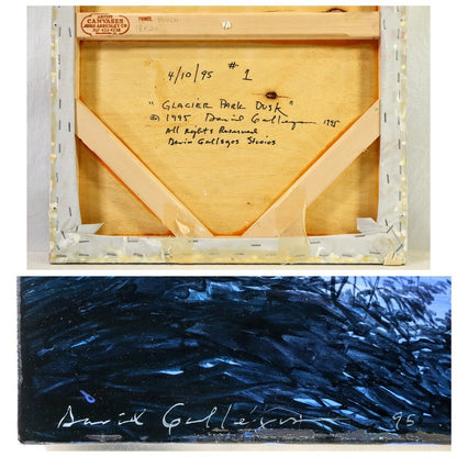 "Glacier Park Dusk" By David Maes Gallegos Signed Original Acrylic Painting