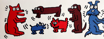 Keith Haring Lithograph Coa Signed Numbered Stamped Certificate