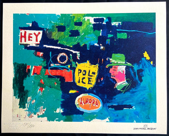 Jean-Michel Basquiat Lithograph Coa Signed Numbered Pencil 180