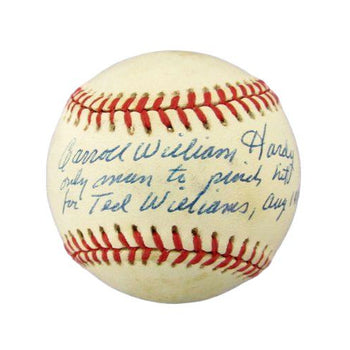 Carroll William Hardy Signed/Inscribed Oal Baseball Boston Red Sox Jsa 188483
