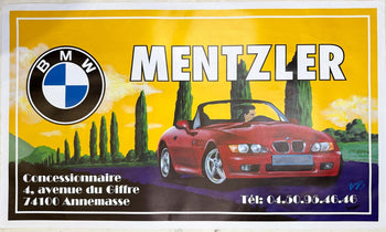 Bmw Z3 Mentzler 1997 By Bruce Skilbeck Limited Edition 300 Hand Signed Poster