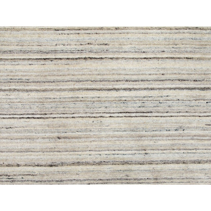 6'X6' Beige Hand Loomed Organic Wool Modern Round Oriental Rug