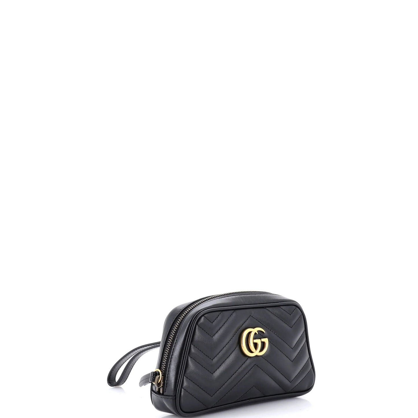 Gucci Gg Marmont Wristlet Matelasse Leather