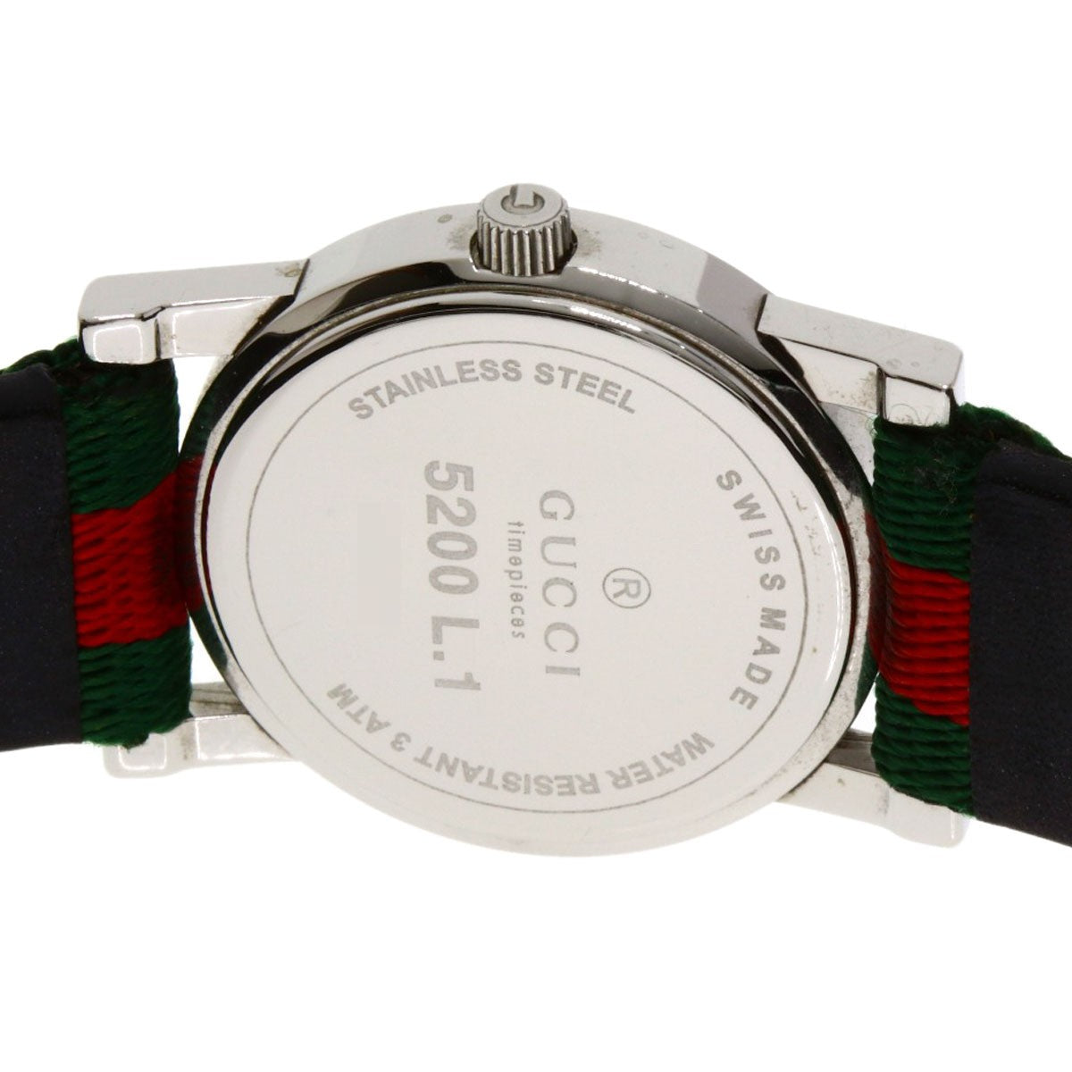 Gucci Sherry Line Watches 5200L.1 Stainless Steel/Canvasxleather
