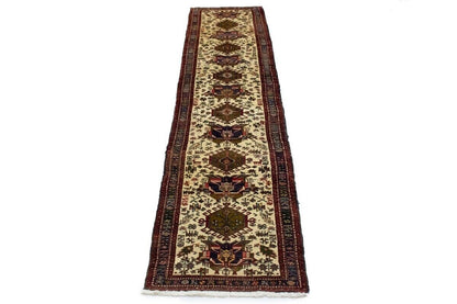 Handmade Geometric Design Oriental Runner Rug