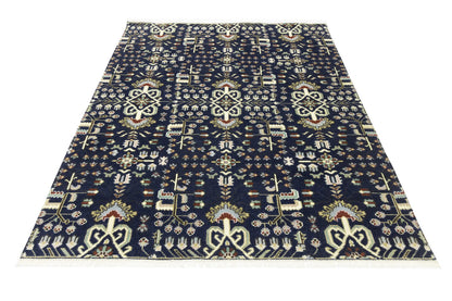 Handmade Oriental Rug Tribal Allover Floral Design Carpet Living Room 8X10 ft