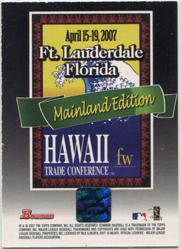 Alex Rodriguez 2007 Bowman Hawaii Trade Conference Autographed Card 26/35