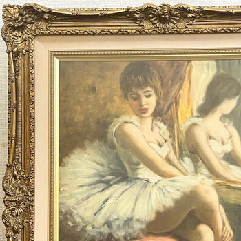 Helmut Breuninger Original Oil Painting On Canvas Signed Framed - Ballerina