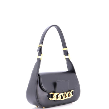 Valentino Garavani Vlogo Chain Flap Shoulder Bag Leather Medium