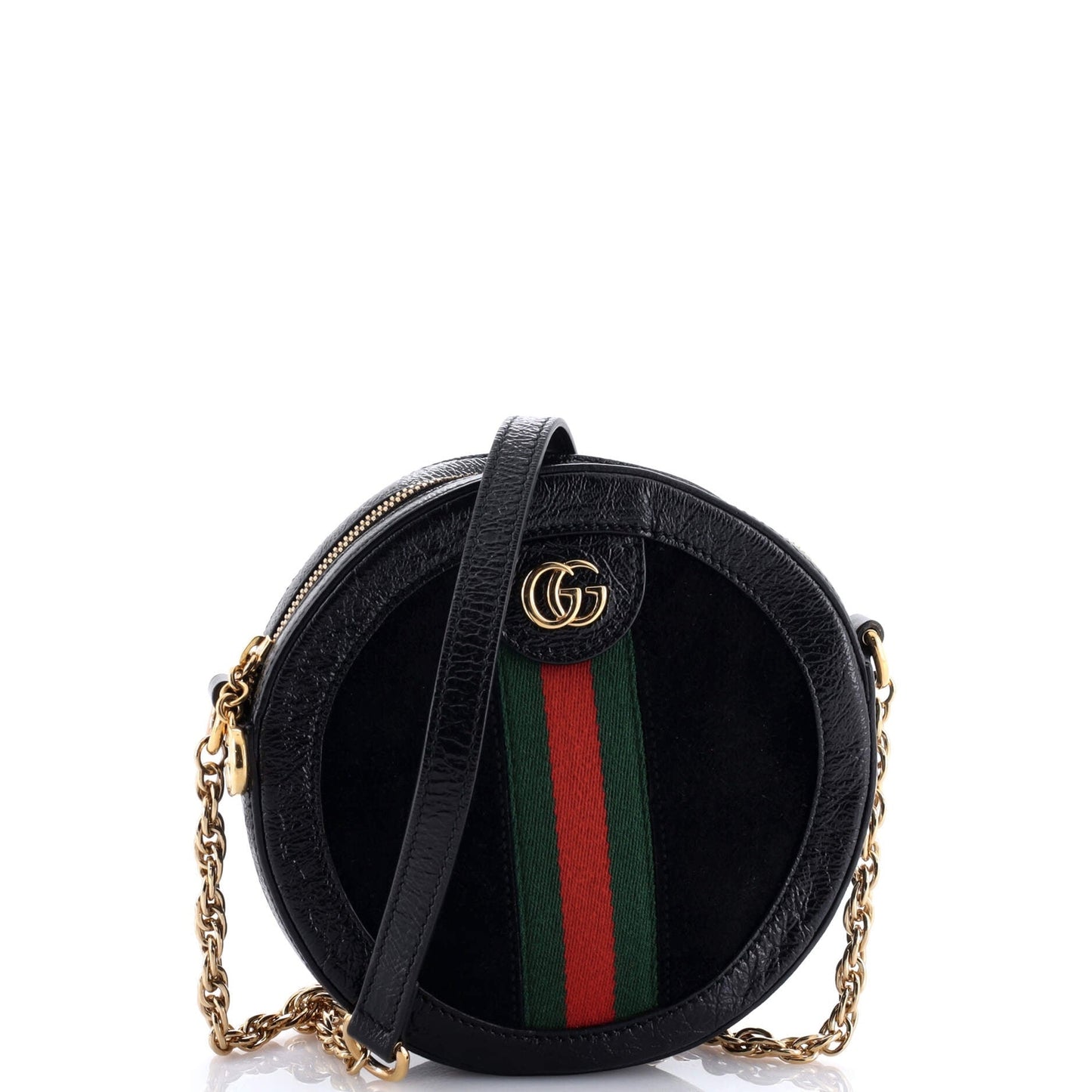 Gucci Ophidia Round Shoulder Bag Suede Mini