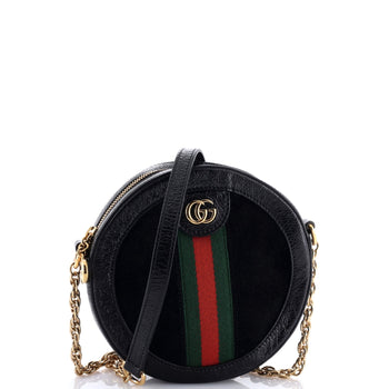 Gucci Ophidia Round Shoulder Bag Suede Mini