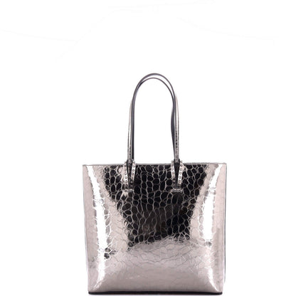 Christian Louboutin Cabata North South Zipped Tote Crocodile Embossed Leather