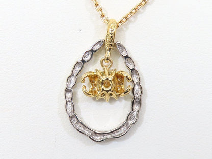 Southern Cross Diamond 0.304/0.15Ct Necklace K18Yg/Pt900