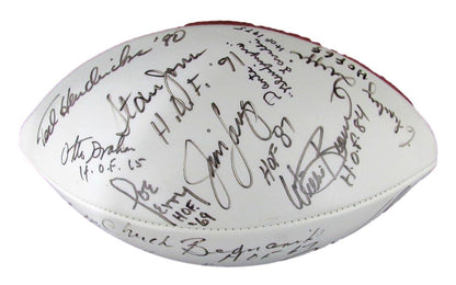 Nfl Hall Of Famers Multi-Autographed (19) Wilson Nfl Football Bradshaw 176389
