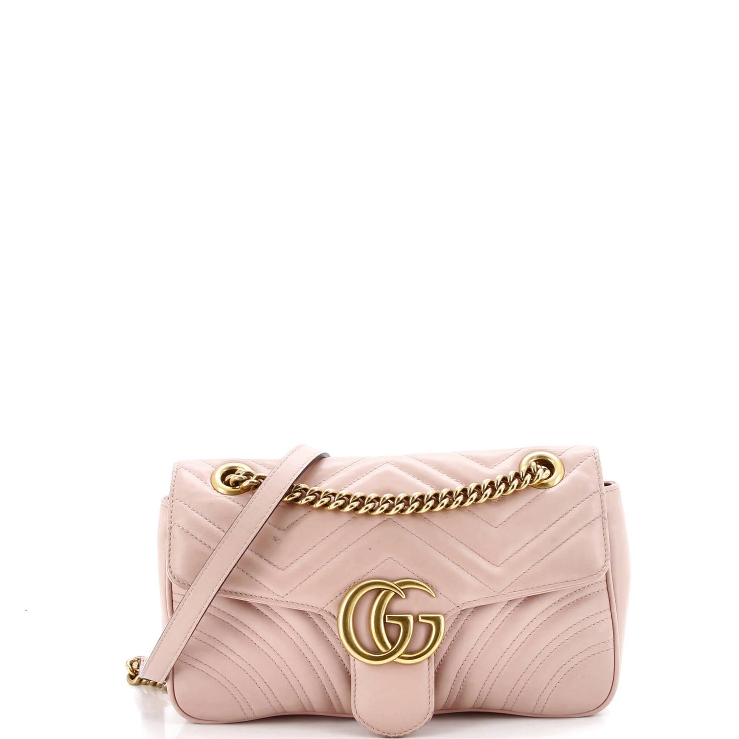 Gucci Gg Marmont Flap Bag Matelasse Leather Small