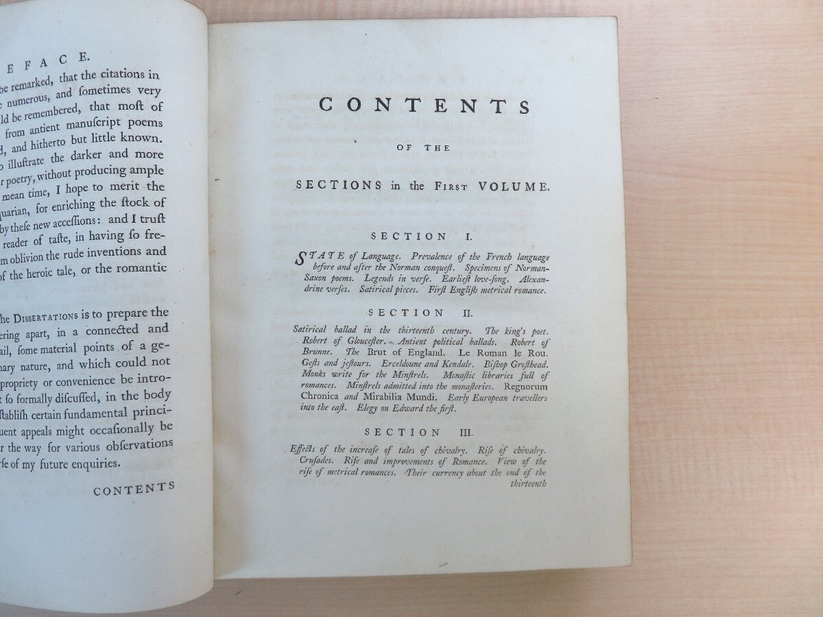 The History Of English Poetry By Thomas Warton - First Edition - 1774-1781 3Vol