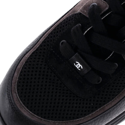 Chanel Women'S Cc Low-Top Sneakers Leather And Mesh