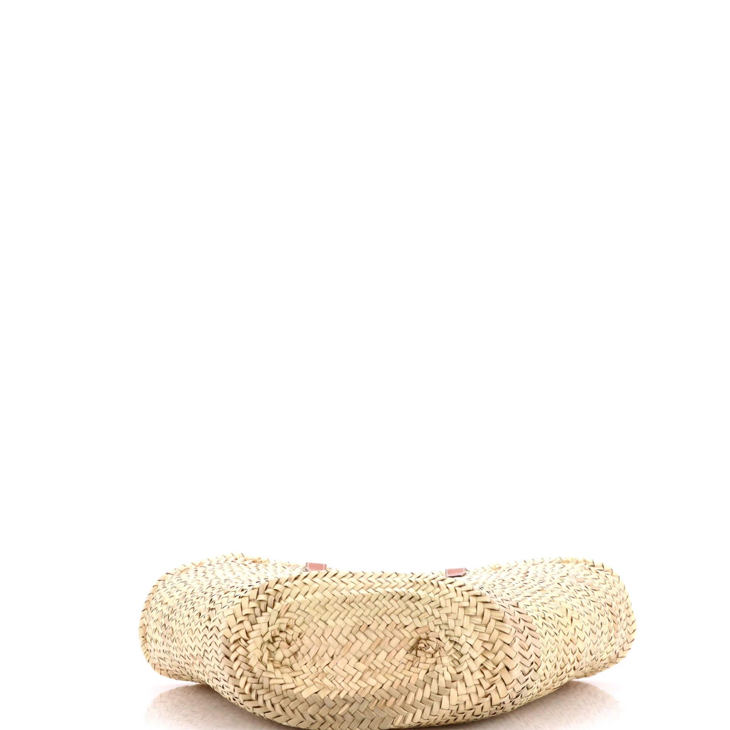 Celine Triomphe Basket Shoulder Bag Raffia With Leather Medium