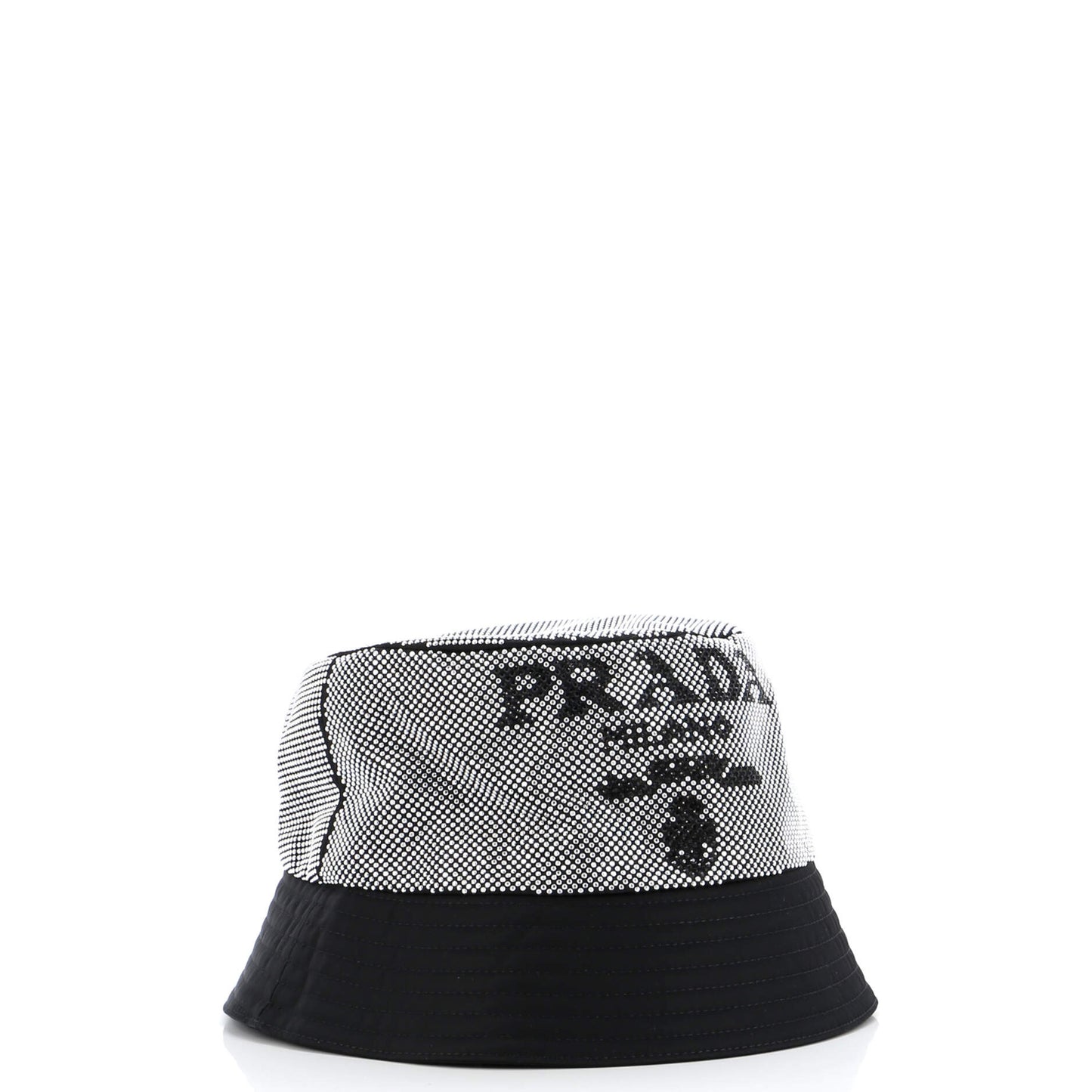 Prada Bucket Hat Crystal Embellished Re-Nylon