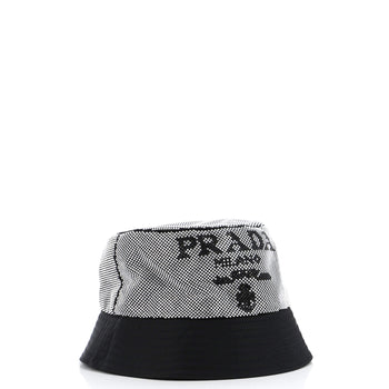 Prada Bucket Hat Crystal Embellished Re-Nylon