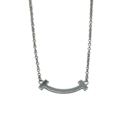 Tiffany & Co. T Smile Mini Necklace K18Wg