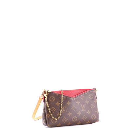 Louis Vuitton Pallas Clutch Monogram Canvas With Leather