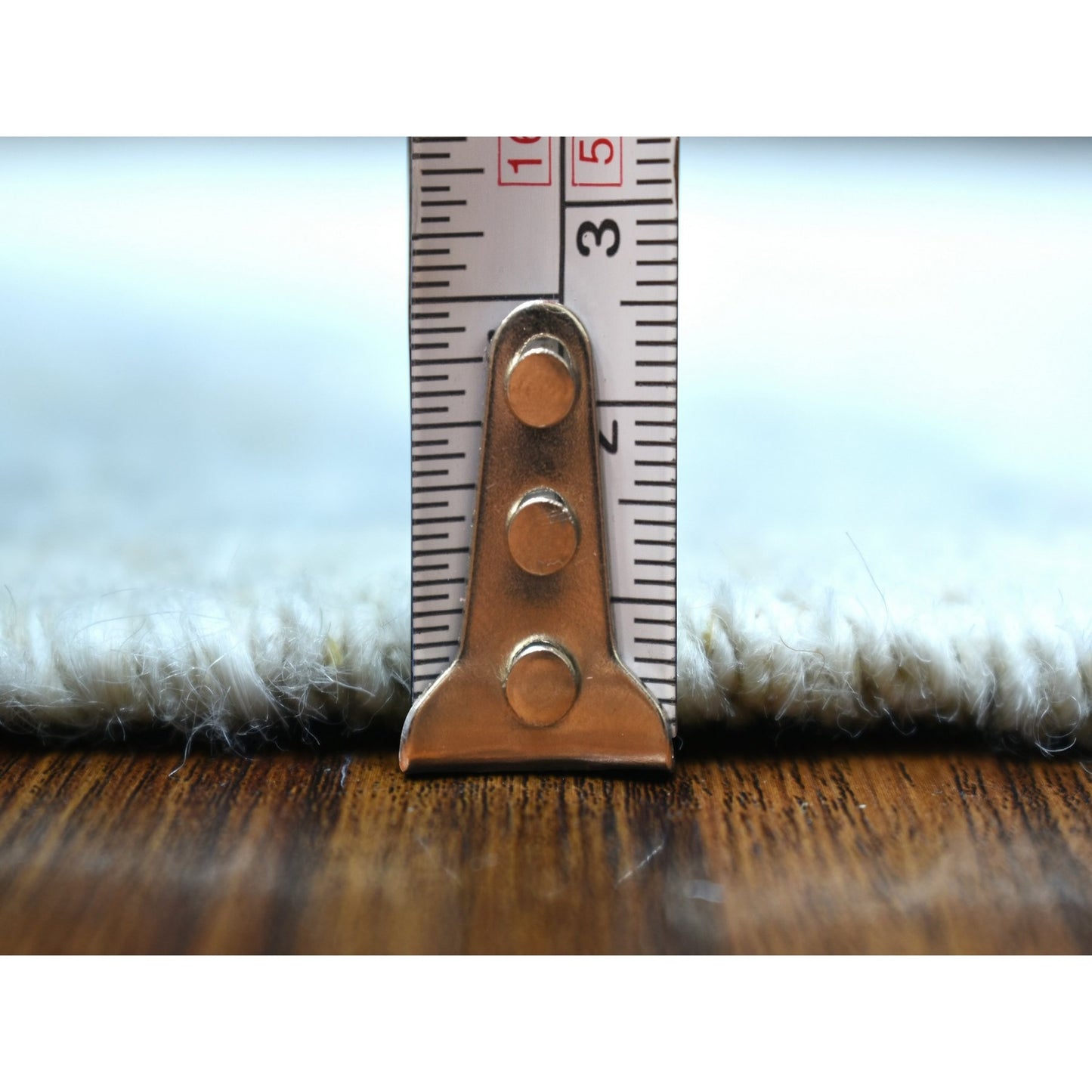 3'1"X4'10" Ivory Natural Dyes Milk Wash Peshawar Wool Hand Knotted Rug