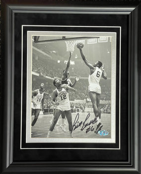 Bill Russell Autographed 8X10 Framed Basketball Photo