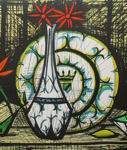 Bernard Buffet "Still Life With Pottery" Signed Lithograph 120/175 French Modern