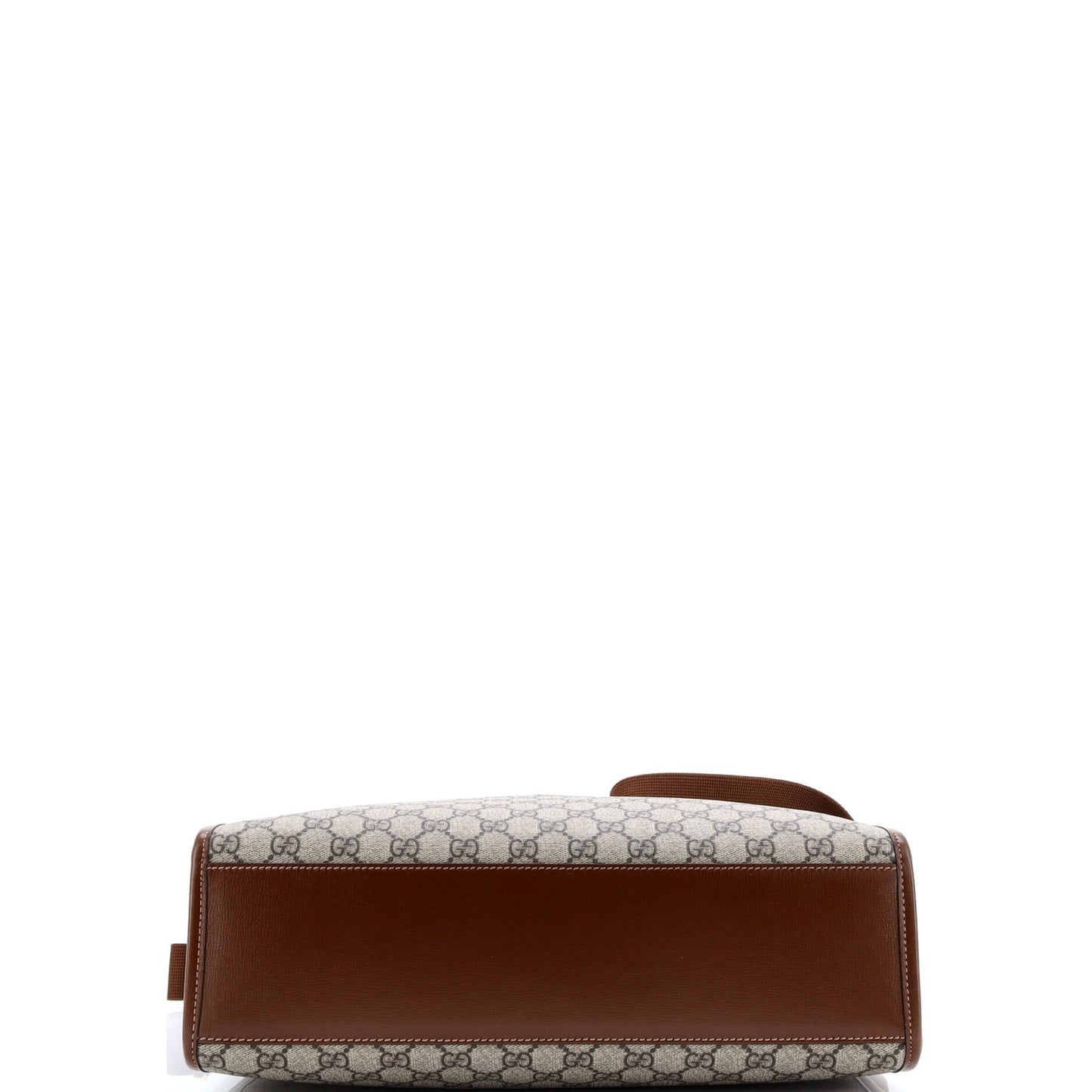 Gucci Vertical Structured Top Handle Open Tote Gg Coated Canvas Medium