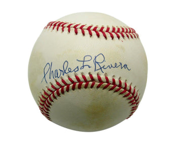 Charlie Rivera Signed Oal Baseball Negro League