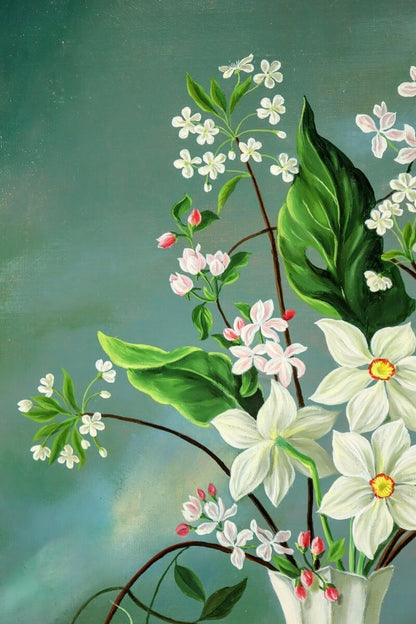 Robert Antoine Bouquet Printanier Original Oil Painting Still Life Flowers