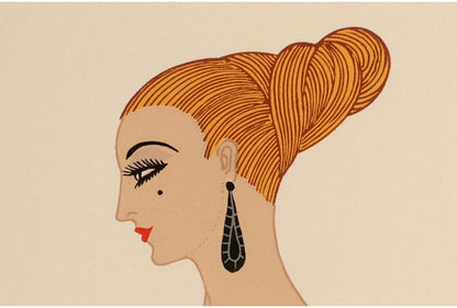 Erte - Ready For The Ball Serigraph Silkscreen Ed111 Signed Numbered Framed