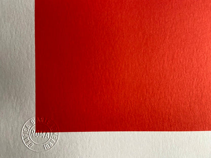 Bruno Munari "Negativo-Positivo" Lithograph 1993 70 X 70 Cm