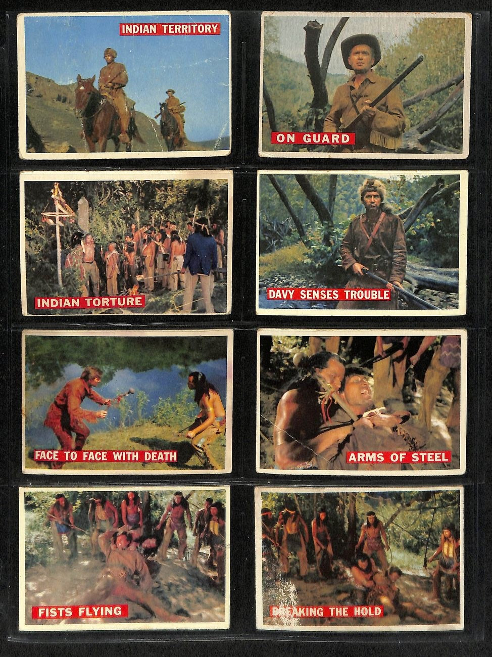 1956 Topps Davy Crockett Card Complete Orange