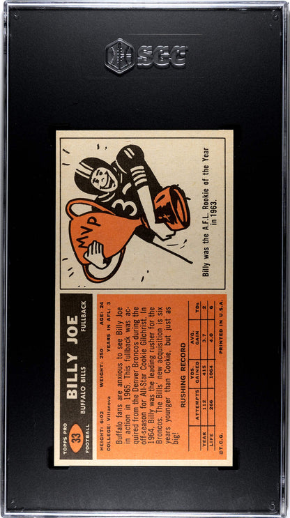 Billy Joe 1965 Topps #33 Sgc 6.5