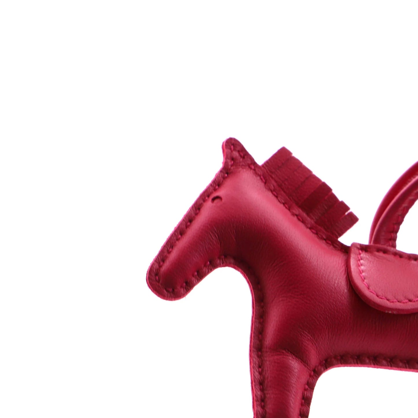 Hermes Mono-Tone Grigri Rodeo Bag Charm Leather Pm