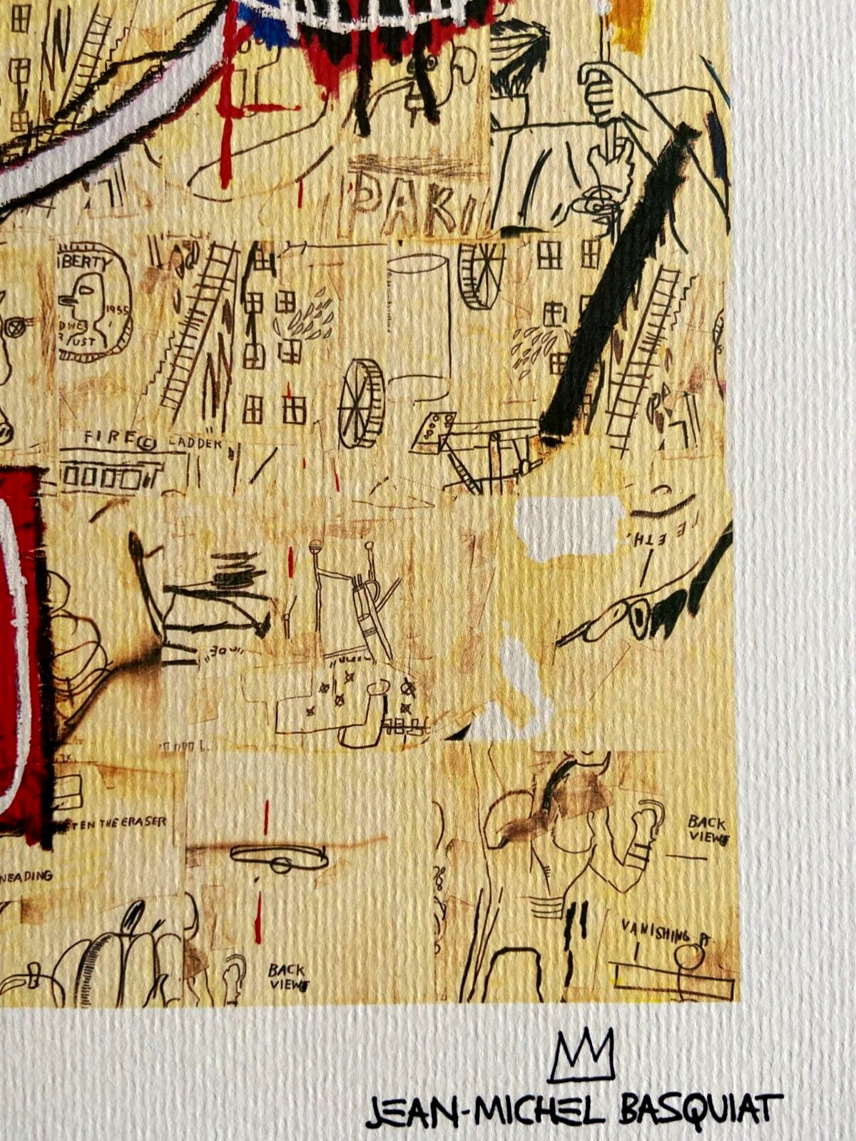 Jean-Michel Basquiat Lithograph Coa Signed Numbered By Hand