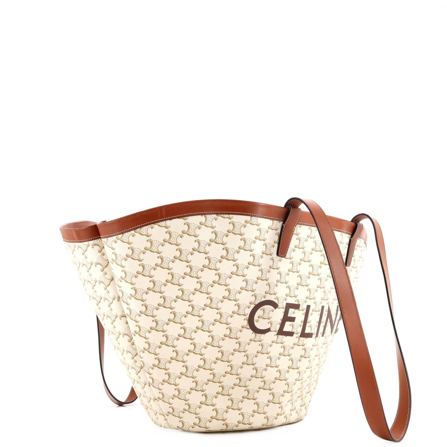 Celine Couffin Bag Triomphe Coated Canvas Medium