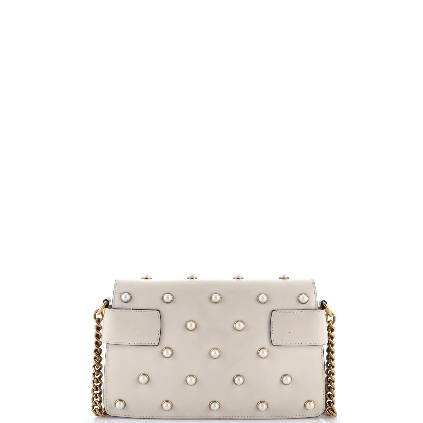 Gucci Broadway Pearly Bee Shoulder Bag Embellished Leather Mini