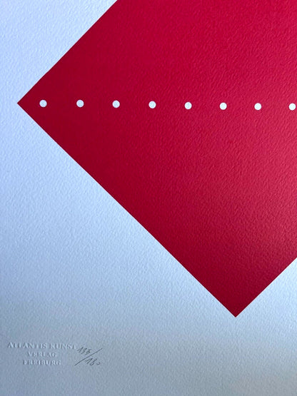 Lucio Fontana Lithograph Coa Signed In Pen