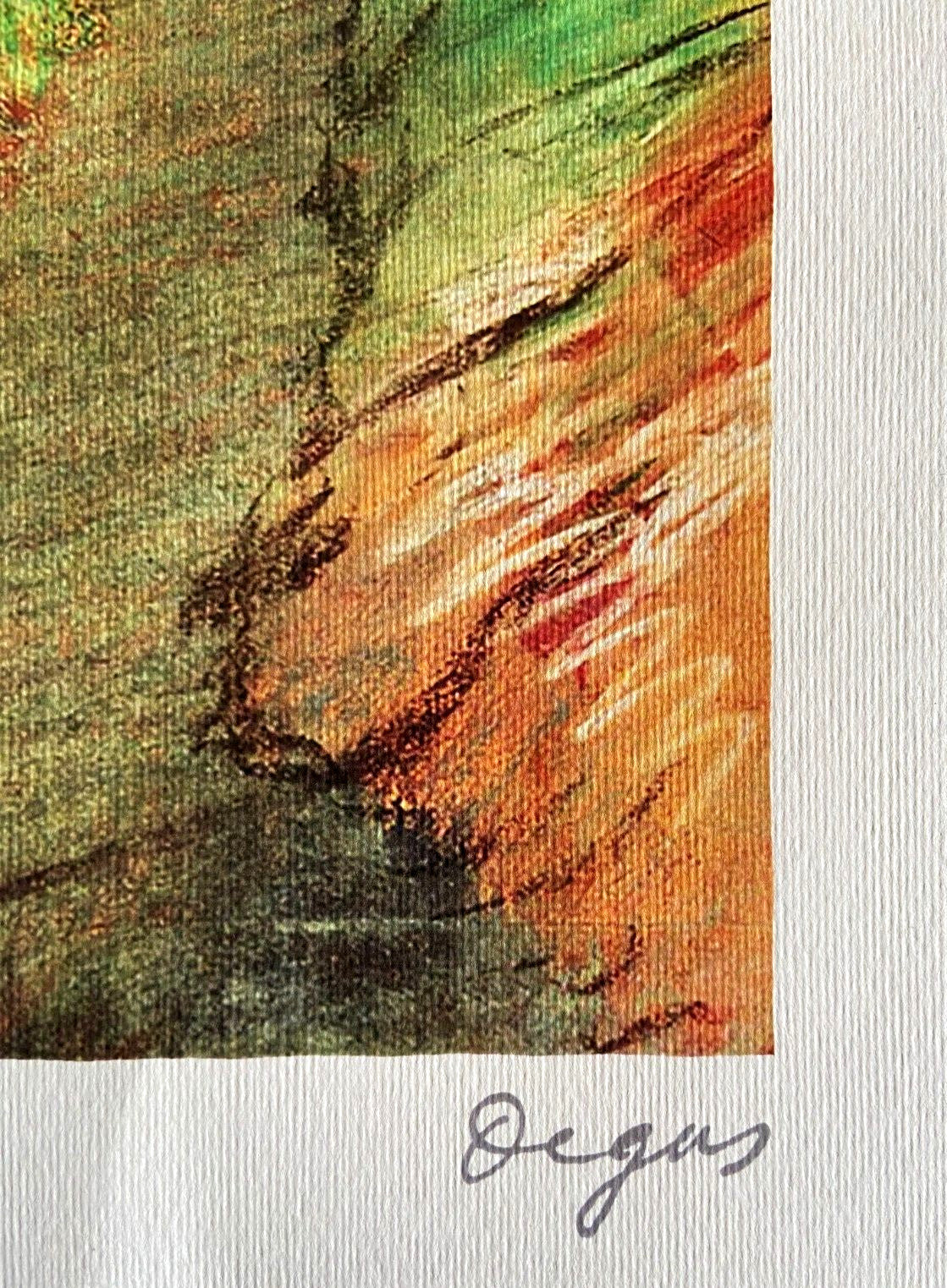 Edgar Degas Lithograph Coa Signed Op Numbered By Hand Crayon 180 Ex