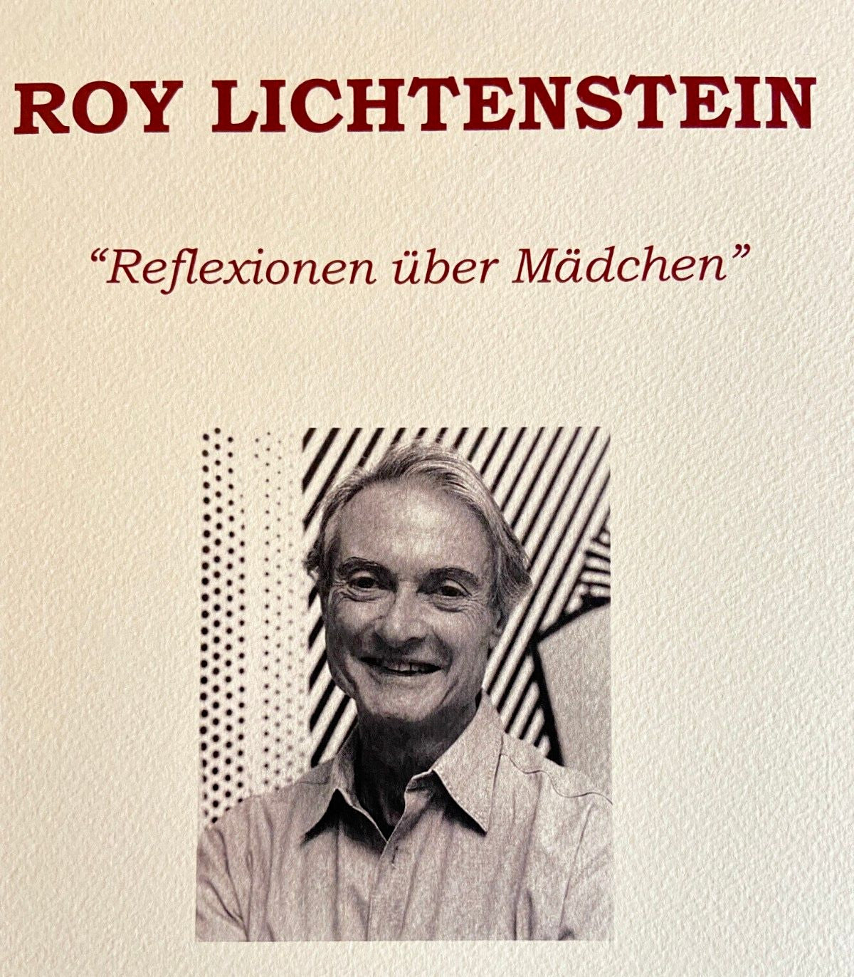 Roy Lichtenstein. Signed Numbered Limited Lithograph Coa