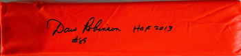 Dave Robinson Packers Signed Orange Endzone Pylon W/Hof 2013 (Schwartz Sports)