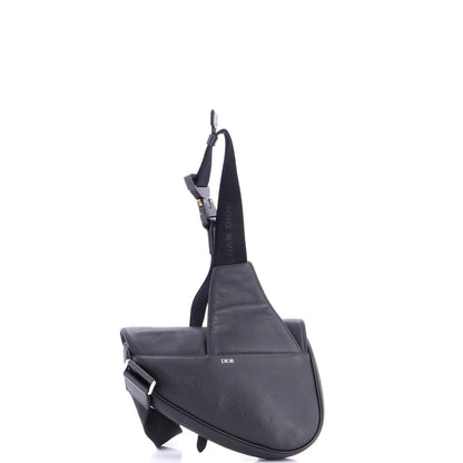 Christian Dior Saddle Crossbody Bag Leather Mini